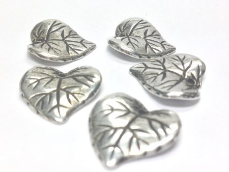 15MM Antique Silver Leaf Drop (72 pieces) Supply