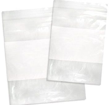 6 X9  Self Seal Bag w White Block 2 Mil (100 Pieces) Online Hot Sale