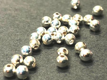 .925 Sterling 5MM Round Bead (12Pc Pk) Online Sale