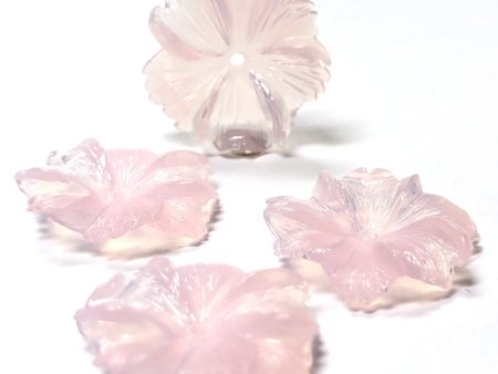 18MM Pink Opal Flower Acrylic Bead (72 pieces) Discount