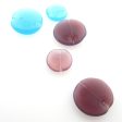 10MM Amethyst Opal Glass Flat Round Bead (36 pieces) Sale